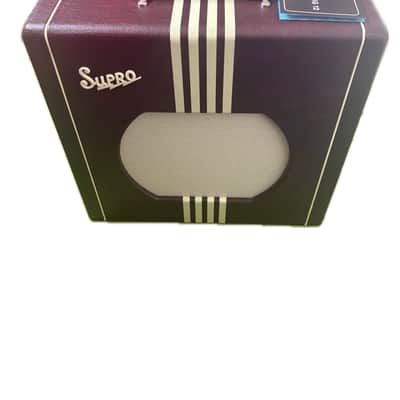 Supro Delta King 12 Limited Edition Tube Combo – Burgundy & Cream image 1
