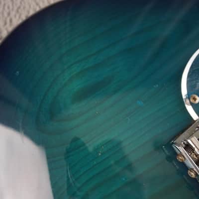 Fernandes “The Function” ST-45C MIJ Electric Guitar Blue Burst Flame Top w/ Fernandes Hard Case image 8