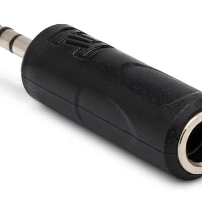 Hosa GMP-386 1/4 TS Female to 3.5mm TRS Male Cable Adapter 2010s - Black image 2