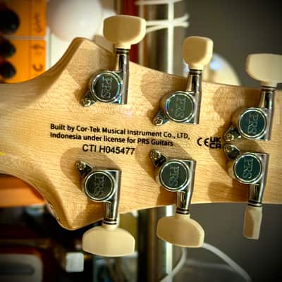 PRS GUITARS LEFTY CUSTOM 24 Super Curly Top  ZURDA GAUCHER SLATE BLUE (Matched Flame Top) S/N : CTI HO45477 image 12