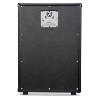 Victory V212VH 2x12 Closed Back Cabinet with 1x Celestion Vintage 30, 1x Celestion G12H Anniversary in Black image 2