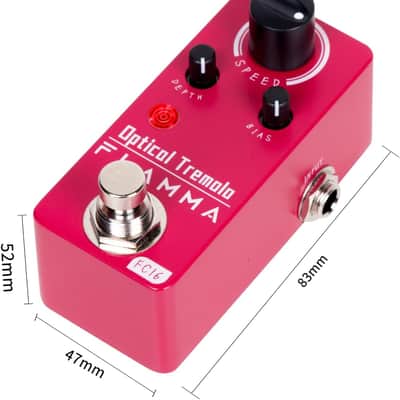 FLAMMA FC16 Optical Tremolo Guitar Effects Pedal Mini Portable True Bypass image 2