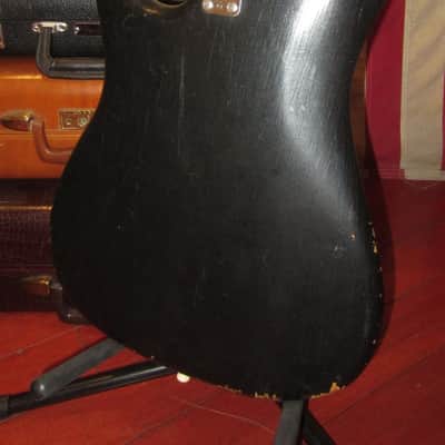 ~1965 Magnatone Hurricane Bass Faux Black Sparkle w/ Road Case image 6
