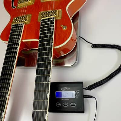 Gretsch G6120-6/12 Chet Atkins Nashville Double Neck Guitar MIJ Made In Japan Orange Rare! c 1997 image 22