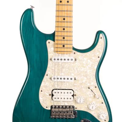 Fender Highway One Stratocaster Teal Green Transparent 2002 image 4
