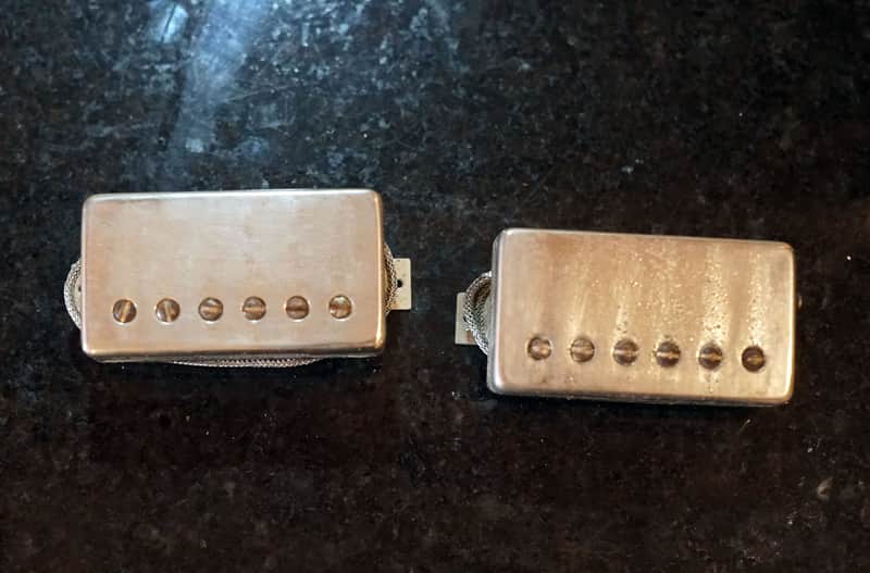 1959 1960 Gibson Original SEALED nickel Double White Cream Gibson PAF Patent Applied For humbuckers image 1