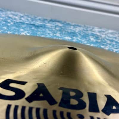 GOLDEN! ULTRA THIN!! 17" Sabian HHX PROTOTYPE Crash 990g image 6
