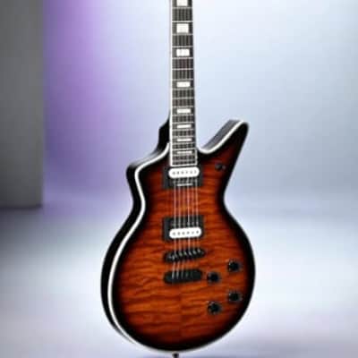 Dean Cadillac Select Quilt Top Electric Guitar â€“ Trans Brazilia Finish, Mahogany Body & Set Neck, Seymour Duncan Pickups image 1