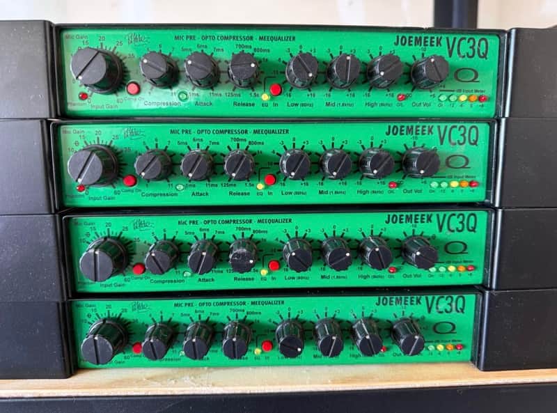 Joemeek VC3Q Pro Channel Mic Pre / Compressor / EQ 1990s - Green image 1