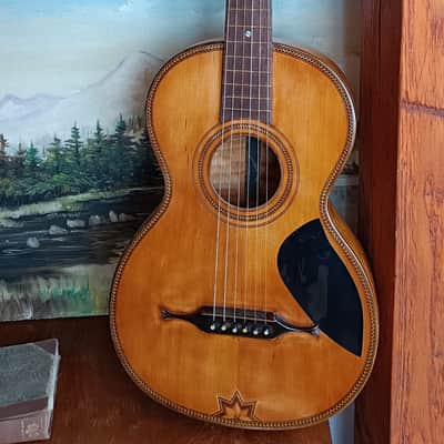 Antique Romantic guitar ca. 1880 Restored! image 1