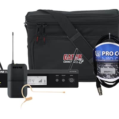 Shure BLX14R/MX53-H9-GAT-K BLX Series Wireless Headset System + Gator Bag + Mic Cable image 1