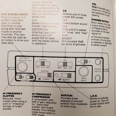 SR&D Bass Rockman Tom Scholz Headphone Amplifier OEM Power Supply Boxed Manuals image 7