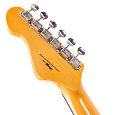 Vintage V6 ReIssued Electric Guitar ~ Sunset Sunburst LV6SSB) image 14