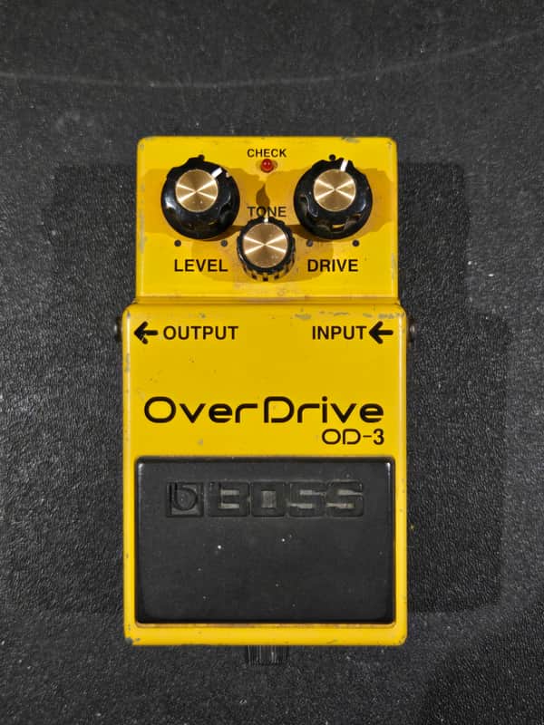 Boss OD-3 OverDrive (Silver Label) 1997 - Present - Yellow image 1