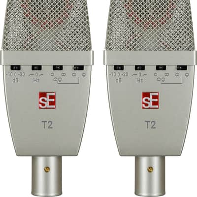 sE Electronics T2 Large Diaphragm Multipattern Condenser Microphone - Matched Pair