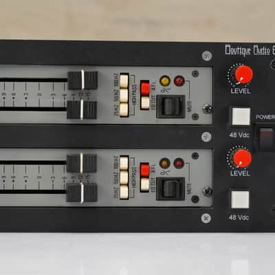 2 Trident A-Range Console Channel Strips In Boutique Audio Powered Rack #55794 image 4
