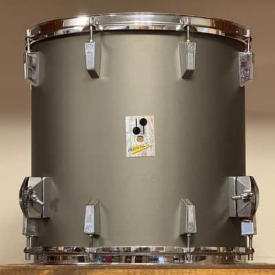1980's Sonor Performer 16" Hi-tech Grey 16x16 Floor Tom image 2