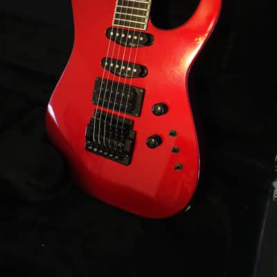 VIDEO! San Dimas Jackson Soloist Custom 1986 Dark Red 1 owner near MINT original ohsc and docs image 6