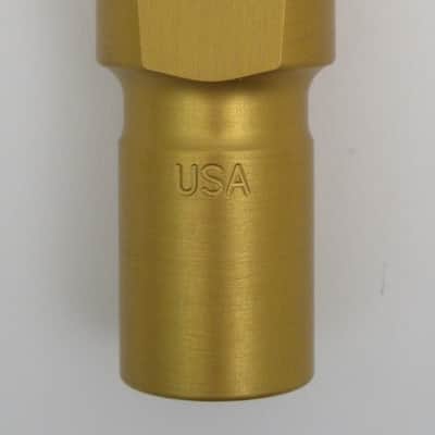 Ponzol Vintage Model Aluminum 105 Tenor Saxophone Mouthpiece (NOS) Gold Aluminum image 6