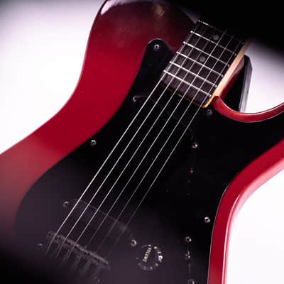1981 Fender Bullet S-1 Standard Red w/ Integrated Pickguard/Bridge, Designed by John Page, OHSC image 8