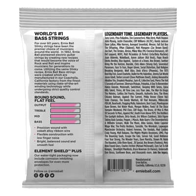 Ernie Ball 2814 Super Slinky Flatwound Electric Bass Strings, 45-100 image 3