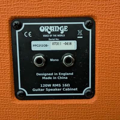 Orange PPC212 OB 2x12 Speaker Cab 2010's - Orange image 3