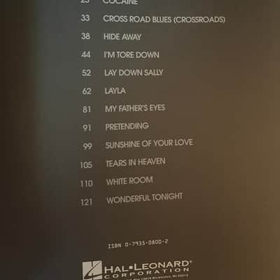 Eric Clapton - The Best of Eric Clapton - Guitar Tab / Tablature Book image 3