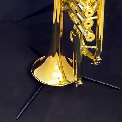 *Final Price* CarolBrass CCR-3880-GSS-Bb Lacquer Cornet Demo Stock Like New image 5