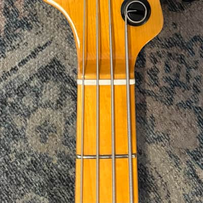 Sire Marcus Miller P5 lefty left handed bass w/ Upgrades- Metallic Gold image 3