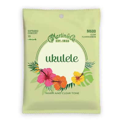 Martin Clear Flurocarbon Tie End Ukulele Strings (Soprano/Concert) image 1
