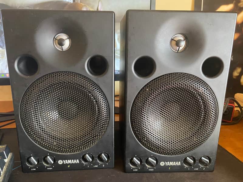 Yamaha MSP3A 2-Way 4" Active Studio Monitors (Pair) 2021 - Present - Black image 1