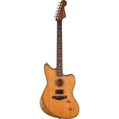 Fender Acoustasonic Standard Jazzmaster Aged Natural - Acoustic Guitar image 5