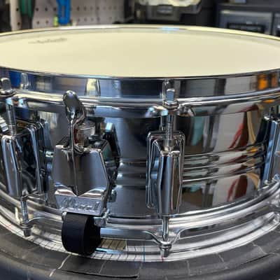 Vintage Pearl 70s Jupiter 5x14 Chrome over Brass Snare Drum image 2