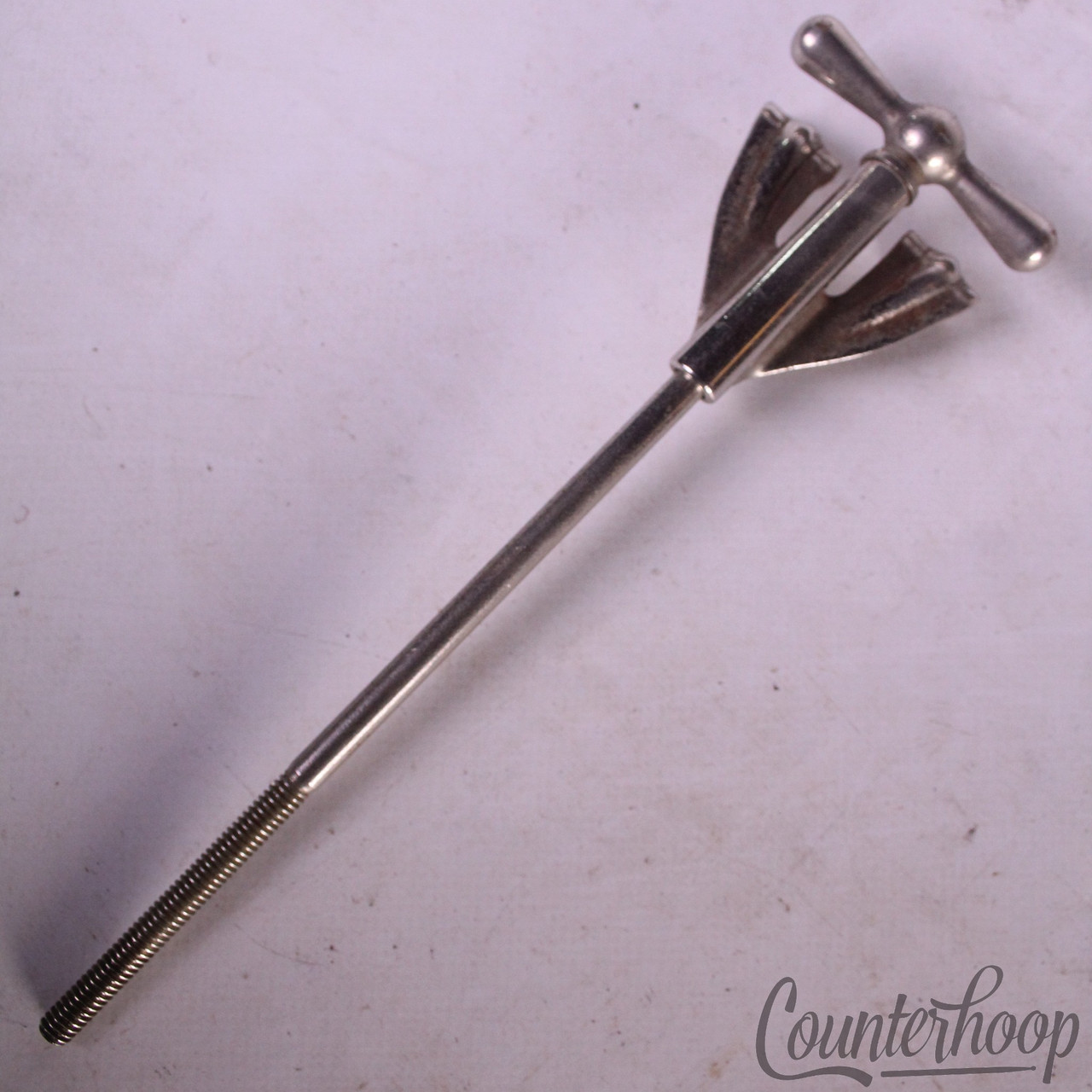 Ludwig Bass Drum Long Bow-Tie Tension T-Rod+Claw 7"Nickel Club-Date 50s WFL USA — main photograph