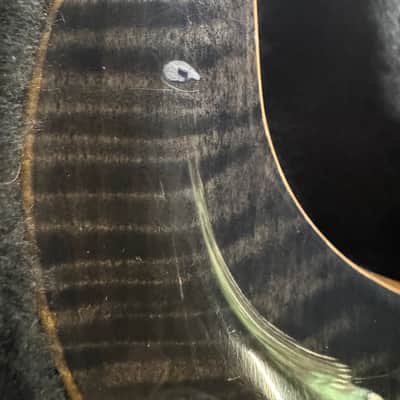 1991 PRS Paul Reed Smith Custom 24, Flame Maple 10-top, Mahogany back and neck, Brazilian Rosewood Fretboard with Bird Inlays, PRS Tremolo Bridge, Finished in Grey Black, with Nickel Hardware image 3