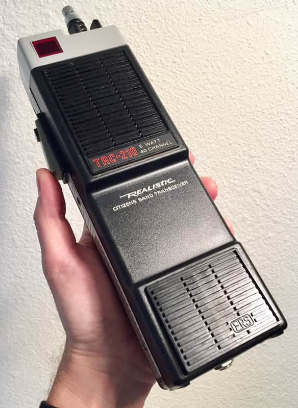 A pair of vintage walkie talkies