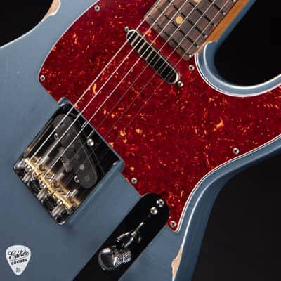2024 - Suhr Eddie's Guitars Exclusive Roasted Classic T Antique - Ice Blue Metallic image 13
