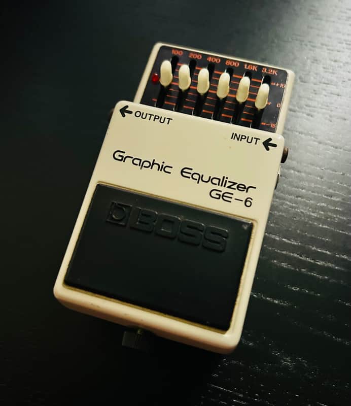 BOSS GE-6 Graphic Equalizer 1981 Made in Japan - Black Label Vintage MIJ image 1