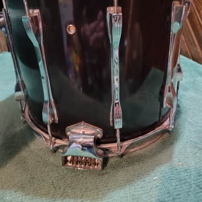 Ludwig Marching Snare Drum 15"(Diameter)x12"(Depth) 1970's - Black Wrap image 9