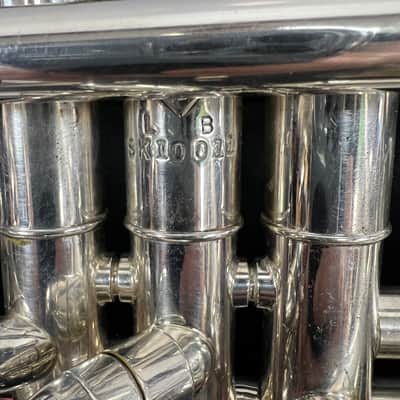 Vintage Getzen Eterna Severinsen Large Bore Silver Bb Trumpet with Case 1968-1971 image 8