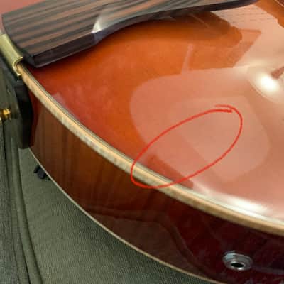 Comins Custom  17” Archtop - 2017 Violin Burst with custom Calton case image 12