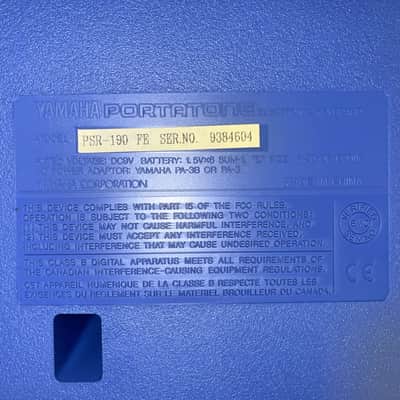 Yamaha PSR-190 Electronic Keyboard With Adapter and Case image 4