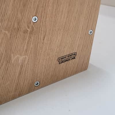 2 Many Synths 15U 126HP Eurorack case 2025 - Osmo hardwax on solid oak image 5