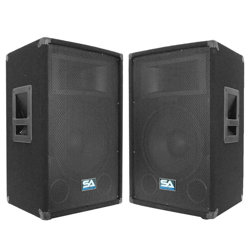 Pair 12" PA DJ PRO AUDIO SPEAKERS 600 Watts ~ NEW Band image 1