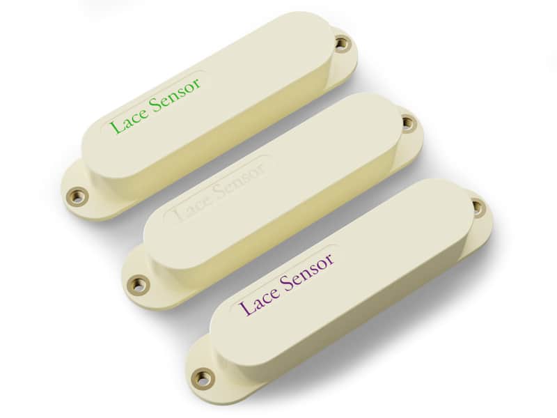 LACE Sensor "Triple Rainbow Set" 3-Pack Single Coil Pickups - Cream image 1