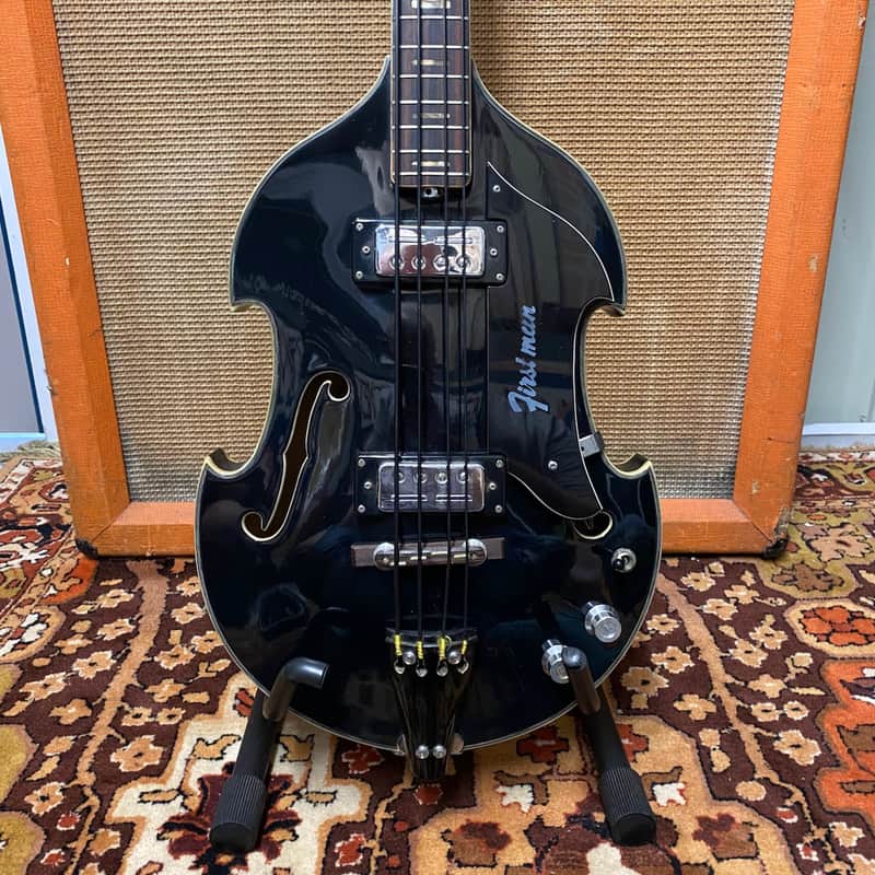 First Manバイオリンベース 1967 Vintage 1960s Firstman Baroque Special Black Electric Violin Japan