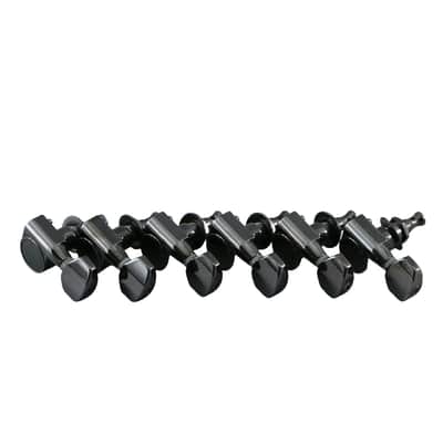 (6) Ibanez Standard Right Handed Tuning Pegs Cosmo Black Finish TU-4152 image 1