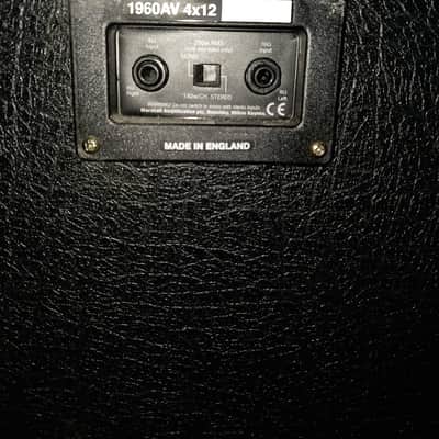 Marshall 1960AV Vintage 280-Watt 4x12" Angled Guitar Speaker Cabinet 1990 - Present - Black image 3