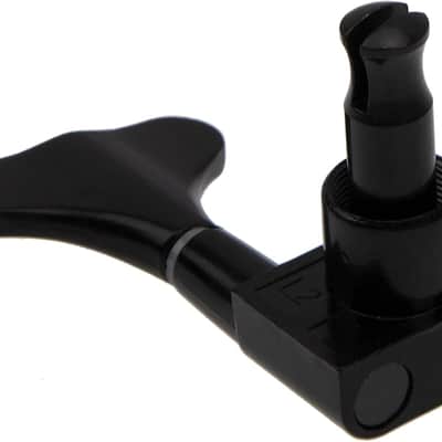 4Pcs Sealed Bass Tuning Pegs Machine Heads 2R2L Compatible with Electric Bass Tuners Replacement Parts (Black) image 5