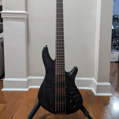Schecter Charles Berthoud CB-5 Signature - See-Thru Black Satin - 5-String - EMG Active - Excellent image 2